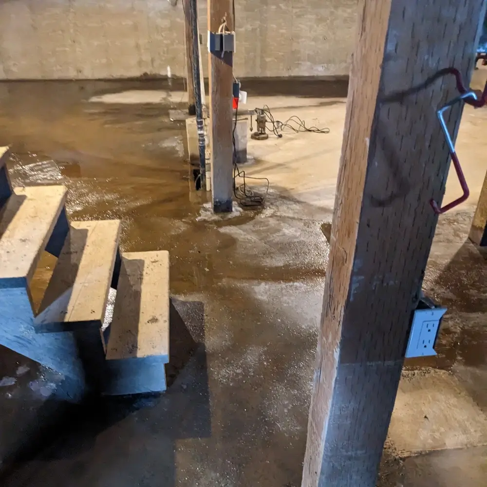water in basement